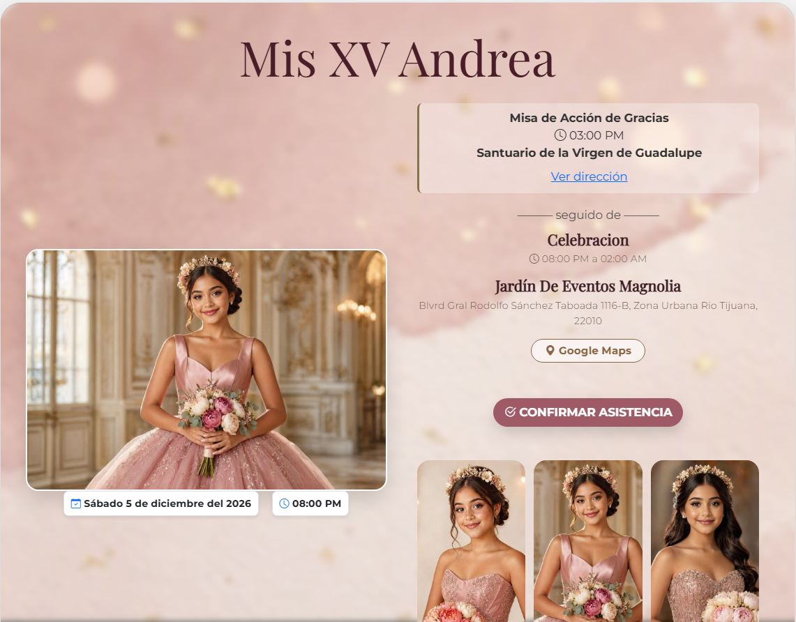 Invitación Digital Pacheco