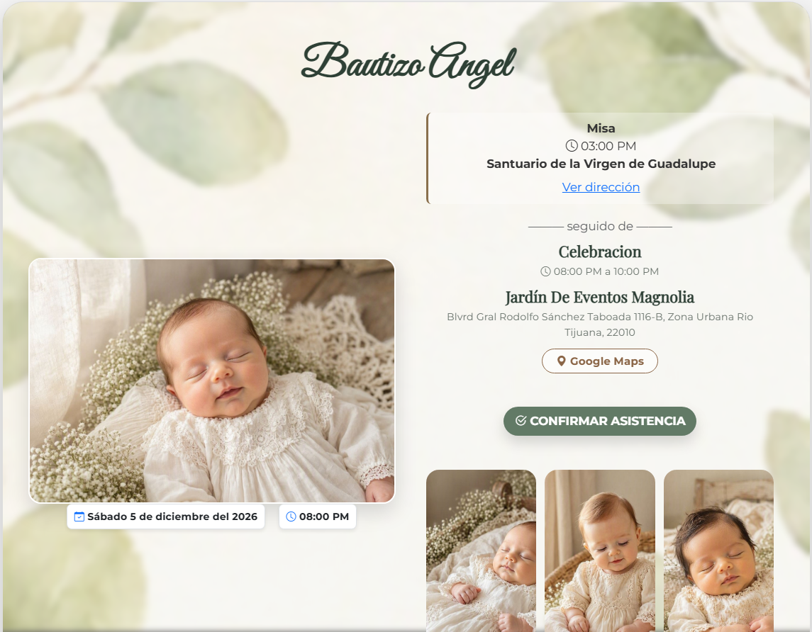 Invitación Digital Pacheco